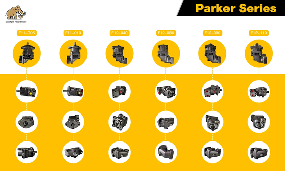 F11 F12 Serisi Parker Hidrolik Motoru F12-125-MF-IV-D-000-000-0